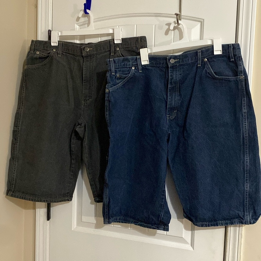 Dickies Mens Jean Cargo Shorts Lot of 2
